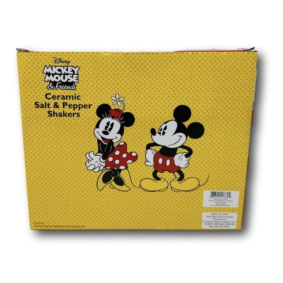 Disney Mickey and Minnie Set Ceramic Salt and Pepper Shakers - Picture 3 of 5